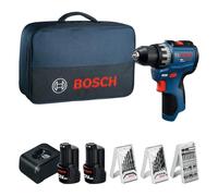 Bosch PRO GSR12V-31 Taladro/atornillador a batería 12V System (GBA 12V 2.0 Ah, GAL 12V-20, maletín de transporte)