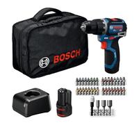 Bosch PRO HEAVY DUTY GSB12V-32 Taladro percutor, sistema de 12 V (GBA12V-20, GAL 12V-20, 36 uds. CA, bolsa de herramientas)