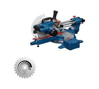 Bosch PRO Ingletadora telescópica GCM305-216S (incl. 2 cuchillas, 2 extensiones, regla de medición, pinza, bolsa para polvo y llave)