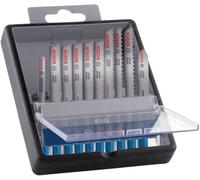 Bosch Pro - Juego de 10 hojas de sierra de calar (10 piezas, para chapa de acero inoxidable, chapa de acero, longitud de 92 mm, sierra de calar profesional)