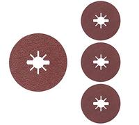 Bosch Profesional 4x Discos de fibra Expert (para metal, X-LOCK, R444, Ø125 mm, agujero Ø: 22,23 mm, grano 36/60/80/120)