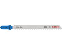 Bosch Profesional Hoja de sierra de calar T 127 D, Gris, 3-15 mm | para Aluminio, Metales no ferrosos, Longitud 100 mm, Professional Accesorios Sierra de calar