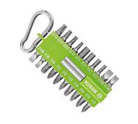Bosch Profesional Set de puntas 21 pz – Soporte universal, mosquetón y accesorio eléctrico – Verde