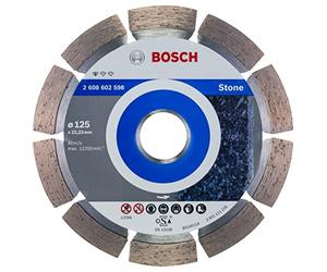 Bosch Professional 1 x Disco Tronzador de Diamante Standard for Stone, para Hormigón, Piedra, Granito, Ø 125 x 22.23 x 1.6 x 10 mm, Accessorios para Amoladoras