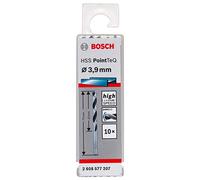 Bosch Professional 10 brocas helicoidales HSS PointTeQ, para metal, 3.9 x 43 x 75 mm, accesorio de taladro