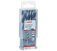 Bosch Professional 10 brocas helicoidales HSS PointTeQ, para metal, 6.7 x 63 x 101 mm, accesorio de taladro