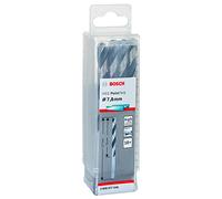 Bosch Professional 10 brocas helicoidales HSS PointTeQ, para metal, 7.8 x 75 x 117 mm, accesorio de taladro