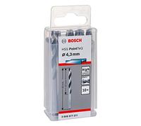 Bosch Professional 10 brocas helicoidales HSS PointTeQ, para metal, 9.3 x 81 x 125 mm, accesorio de taladro