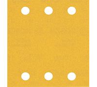 Bosch Professional 10 x Lijas Expert C470 con 6 agujeros, para Madera dura, Pintura sobre madera, 115 x 107 mm, Grano 240, Accesorios Lijadora orbital