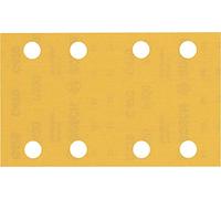 Bosch Professional 10 x Lijas Expert C470 con 8 agujeros, para Madera dura, Pintura sobre madera, 80 x 133 mm, Grano 400, Accesorios Lijadora orbital