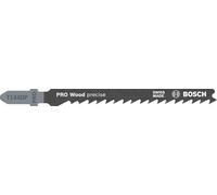 Bosch Professional 100 x Hojas de sierra de calar T 144 DP Precision for Wood (para Madera blanda, corte recto, accesorios Sierra de calar)