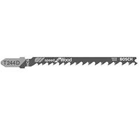 Bosch Professional Hojas de sierra de calar T 244 D Speed for Wood, 100 uds para madera blanda