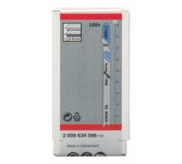 Bosch Professional 100x Hojas de sierra de calar T 118 BF Flexible for Metal (para Láminas de acero, accesorios Sierra de calar)