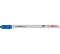 Bosch Professional 100x Hojas de sierra de calar T 227 D Special for Alu (para Aluminio, accesorios Sierra de calar), Color Plata, 3-15 mm