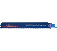 Bosch Professional 10x Hojas de sierra sable Expert ‘Medium-Thick Tough Metal’ S 1155 HHM (para Acero resistente, Láminas de acero inoxidable, Longitud 225 mm, accesorios Sierra sable)