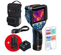 Bosch Professional 12V Cámara térmica GTC 600 C (2 baterías de 12 V, con aplicación, rango de temperatura: de -20 °C a +600 °C, resolución: 256 x 192 px, bolsa protectora) - Amazon Exclusive Set