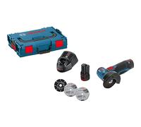 Bosch Amoladora angular a batería GWS 12V-76 – 2x3.0Ah, cargador GAL 1230 CV, L-BOXX2