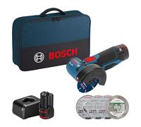 Bosch Amoladora angular GWS 12V-76 Professional — 12V, 19.500 rpm, 76 mm, 2x2 Ah, antivibración