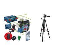 Bosch Professional 12V System nivel láser GLL 3-80 CG + Trípode para Láseres y Niveles BT 150