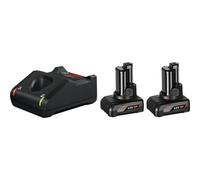Bosch Professional Set inicial de baterías 12V System – 2× GBA 12V 6.0Ah + cargador GAL 12V-40