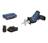 Bosch Sierra de sable a batería GSA 12V-14 – Corte 65/50 mm, 2 hojas, 2 baterías 3,0 Ah, L-BOXX