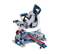 Bosch Professional 18V ingletadora telescópica a batería BITURBO GCM 18V-254 D (cortes hasta 90 x 305 mm, incl. 1 disco de sierra, 2 soportes pieza trabajo, bolsa polvo, mordaza, sin batería/cargador)