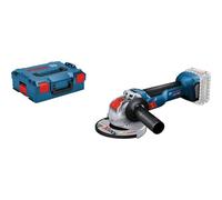 Bosch Professional 18V System amoladora angular batería GWX 18V-10 con X-LOCK (Ø disco: 125 mm, in ubierta protectora, empuñadura auxiliar, bandeja para L-BOXX, L-BOXX, sin batería/cargador)