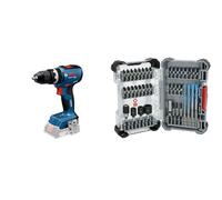 Bosch Professional 18V System atornillador a batería GSB 18V-65 (motor Brushless sin escobillas, longitud del cabezal 175, sin batería/cargador) + Bosch PRO Impact Mixed Set, 40 uds. (200 x 107 mm)