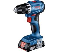 Bosch Professional 18V System atornillador a batería GSR 18V-45 (velocidad de giro 1900 rpm, incl. 2 baterías de 3,0 Ah, cargador rápido GAL 18V-40, L-BOXX)