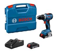 Bosch Professional Atornillador a batería GSR 18V-65 - sin escobillas, 2x GBA 2.0Ah, cargador L-Case