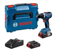 Bosch Atornillador a batería GSR 18V-65 – sin escobillas, cabezal 166 mm, 2x ProCORE18V 4.0Ah, L-BOXX