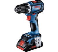 Bosch Professional 18V System atornillador a batería GSR 18V-90 C (incl. 2 baterías ProCORE 4.0Ah, cargador rápido GAL 18V-40, módulo Bluetooth GCY 42, bandeja 1/1 para L-BOXX, L-BOXX)