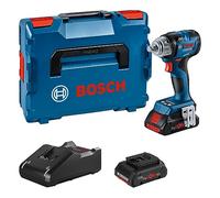 Bosch Professional 18V System atornillador de impacto a batería GDS 18V-330 HC (330 Nm par de apriete y 560 Nm par de arranque, incl. 2 baterías 4.0Ah ProCORE, cargador, módulo Bluetooth, L-BOXX)