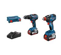 Bosch Kit 2 herramientas percusión GDX 18V-200 + GSB 18V-55 Brushless 2x4.0Ah Gal 18V-40