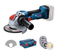 Bosch Professional 18V System GWX 18V-8 - Amoladora angular a batería (X-LOCK, Ø 125 mm, set 5 discos de corte, sin batería, en L-BOXX) - Amazon Exclusive
