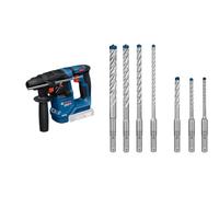 Bosch Professional 18V System martillo perforador a batería GBH 18V-18 X (SDS Plus Solo) + Bosch Professional 7 piezas Set de brocas para martillo Expert SDS plus-7X