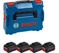 Bosch Professional 18V System set de baterías ProCORE: 4 GBA 18V 5.5Ah (in andeja para L-BOXX para Starter Sets, en L-BOXX)