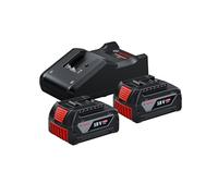 Bosch Professional Baterías GBA 18V 2×4,0Ah + cargador rápido GAL 18V-40