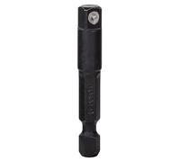 Bosch Professional Adaptador Impact Control para llaves de vaso 1/4" HEX a 1/4" cuadrado, 50 mm
