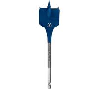 Bosch Professional 1x Brocas fresadoras planas Expert SelfCut Speed (para Madera blanda, Aglomerado, Ø 36,00 mm, Longitud 152 mm, accesorios Taladro de impacto rotativo)