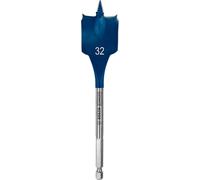 Bosch Professional 1x Brocas fresadoras planas Expert SelfCut Speed (para Madera blanda, Aglomerado, Ø 32,00 mm, Longitud 152 mm, accesorios Taladro de impacto rotativo)