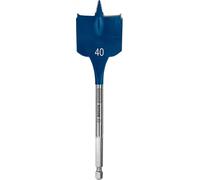 Bosch Professional 1x Brocas fresadoras planas Expert SelfCut Speed (para Madera blanda, Aglomerado, Ø 40,00 mm, Longitud 152 mm, accesorios Taladro de impacto rotativo)