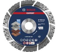 Bosch Professional Disco diamante Expert MultiMaterial Ø150 mm hormigón, accesorios amoladora grande