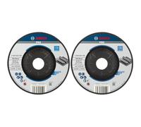 Bosch Professional 1x Disco de Desbaste Acodado Standard for Metal (para Metal, Ø 125 x 6 mm, Accesorios Amoladora) (Paquete de 2)