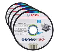Bosch Professional 1x Disco Standard for Metal Straight Cutting (para chapa, acero, Ø 125 x 1 x 22.23 mm, Accesorios Amoladora) (Paquete de 4)