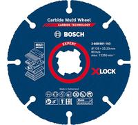 Bosch Professional 1x Discos de corte Expert Carbide Multi Wheel X-Lock (1,0 mm, accesorios Amoladora), Multicolor, Ø 125 mm