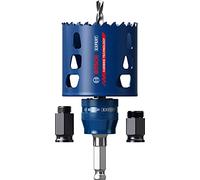 Bosch Professional 1x Kits de iniciación de sierras de corona Expert Tough Material (Accesorios Taladro de impacto rotativo), Azul, Starter Set Ø 51 mm