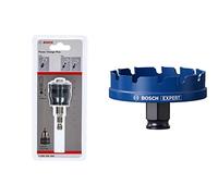 Bosch Professional 1x Power Change Plus Adaptador Conexión hexagonal de 3/8", Ø 8,7 mm + 1x Sierras de corona Expert Sheet Metal para Láminas de acero, Láminas de acero inoxidable, Ø 68 mm,
