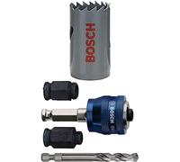 Bosch Professional 1x Sierra de Corona Bimetálica para corte suave (en distintos materiales, Ø 30 mm) + 4 uds. Kit de Inicio de Power Change Plus
