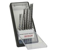 Bosch Professional 2 607 010 531 - Juego de 6 hojas de sierra de calar Robust Line Progressor, vástago en T - T 123 X; T 234 X; T 345 XF (pack de 2; 2; 2)